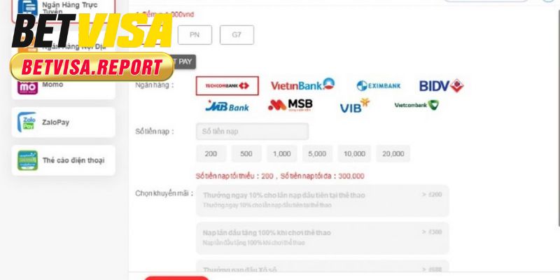 Quy trình nạp tiền chớp nhoáng vào tài khoản